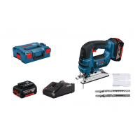 BOSCH GST 18 V-LI B siaurapjūklis 2x4 Ah L-Boxx