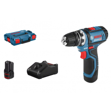 BOSCH GSR 12V-15 FC gręžtuvas - suktuvas 2x2 Ah L-Boxx