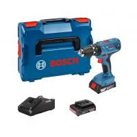 BOSCH GSB 18V-21 smūginis gręžtuvas - suktuvas 2x2 Ah L-Boxx