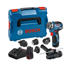 BOSCH GSR 12V-35 FC gręžtuvas - suktuvas + 5 adapteriai 2x3 Ah L-Boxx