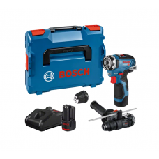 BOSCH GSR 12V-35 FC gręžtuvas - suktuvas + 2 antgaliai 2x3 Ah L-Boxx