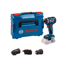 BOSCH GSR 18V-90 FC gręžtuvas - suktuvas + 3 adapteriai SOLO L-Boxx