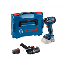 BOSCH GSR 18V-90 FC gręžtuvas - suktuvas + 2 adapteriai SOLO L-Boxx