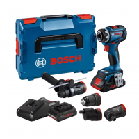 BOSCH GSR 18V-90 FC gręžtuvas - suktuvas + 4 adapteriai 2x4 Ah ProCore L-Boxx